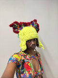 Crochet Neon Cat Hat