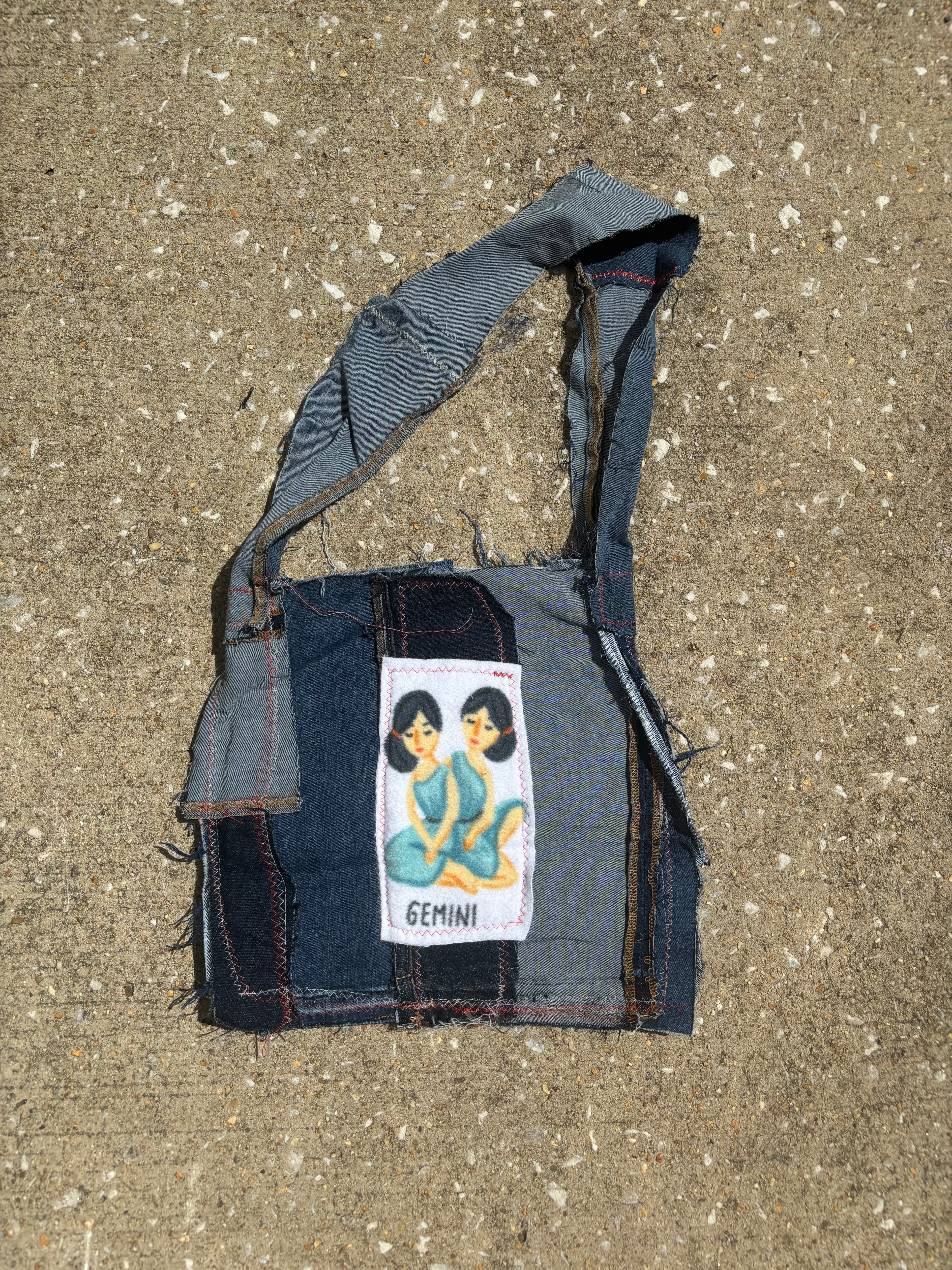 Libra/Gemini Denim Tote Bag