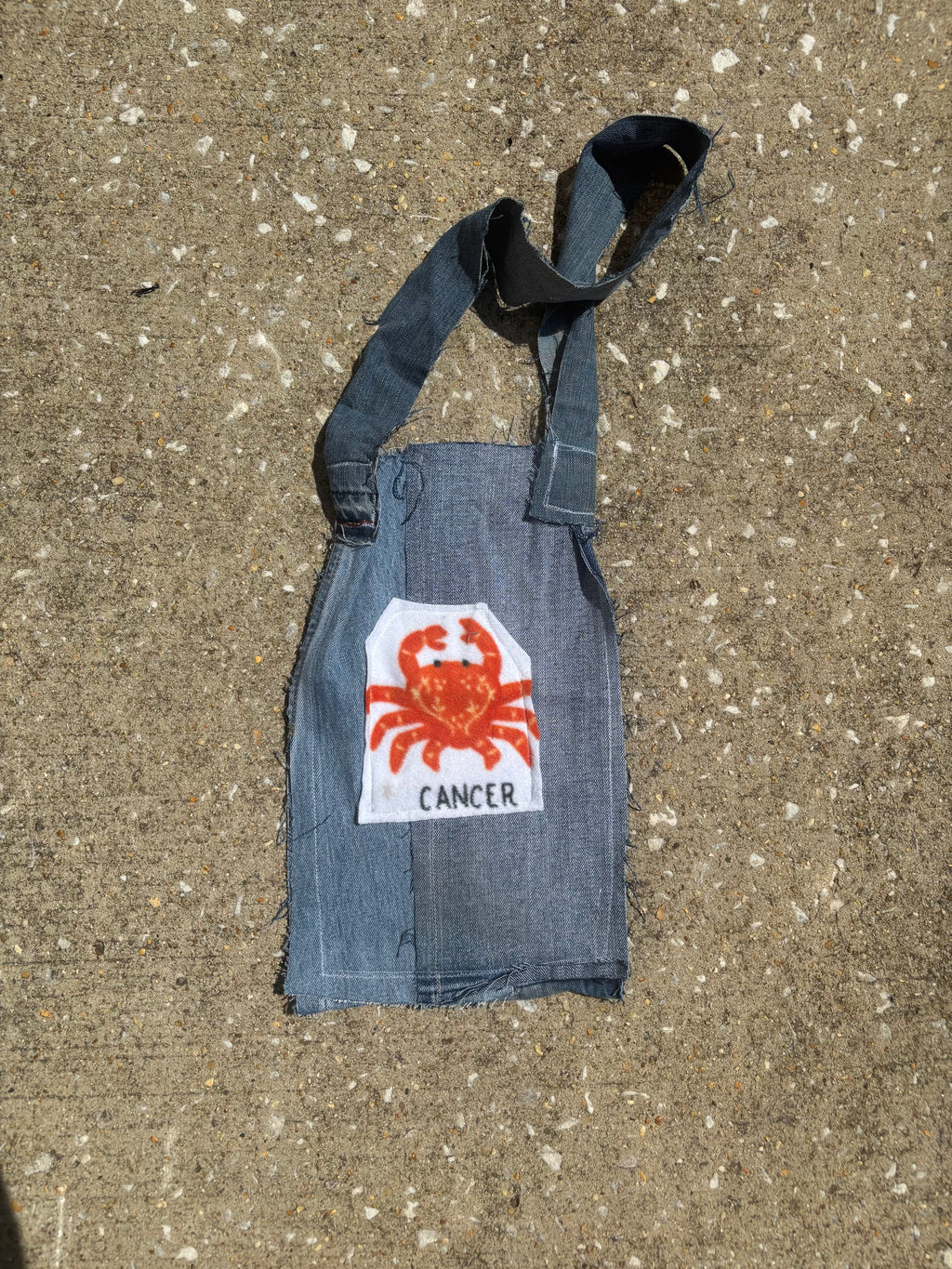 Cancer Denim Tote Bag