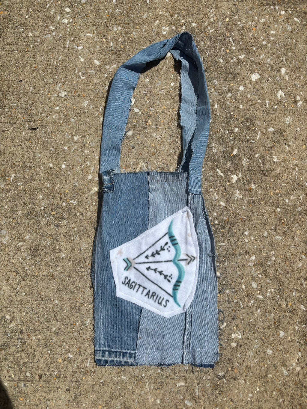 Saqittarius Denim Tote Bag