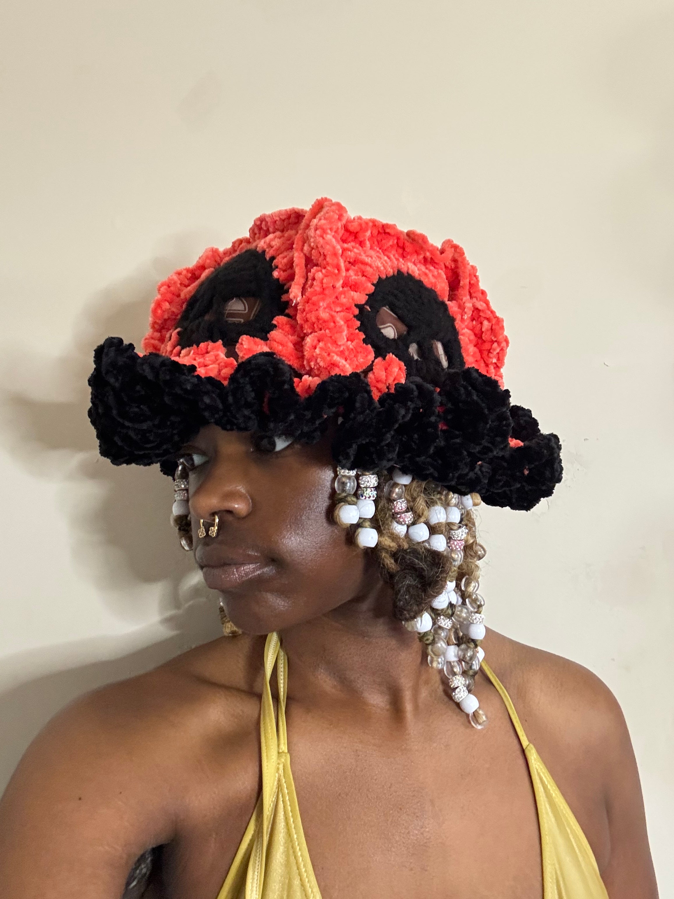 Skull Crochet Bucket Hat