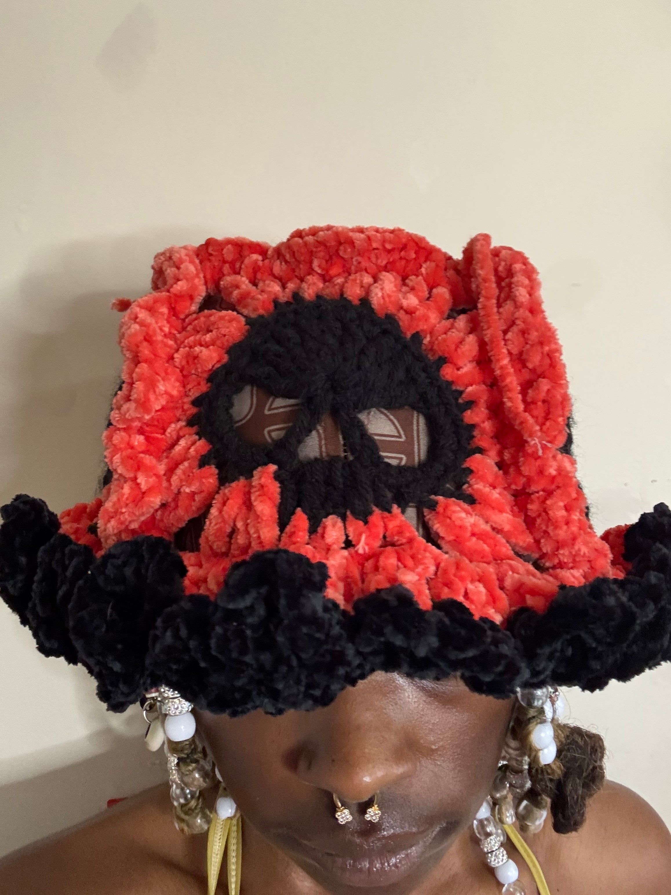 Skull Crochet Bucket Hat